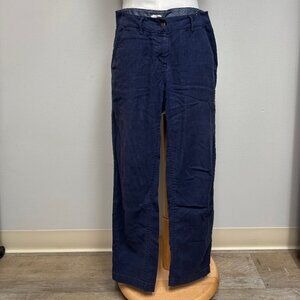 Linen-cotton blend navy blue pants from Bridge & Burn